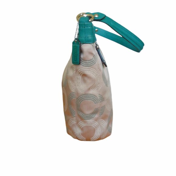 Coach Ashley Opt Art Hippie Tan and Green Convertible Crossbody - Picture 11 of 16